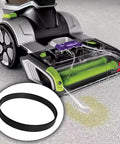 Vacuum in use with a highlighted belt, restore strong suction and peak cleaning with this four pack of replacement vacuum belts, compatible with select Bissell models.