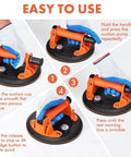 Instructions for using Heavy Duty Vacuum Suction Cup Lifter For Glass And Large Appliances Like Air Conditioners Refrigerators