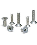 10-Pack Made in Japan SVFS-M5-10 NBK Cross Recessed Flat Head Machine Vacuum Vented Screws - Ventilation Hole showcased in a group