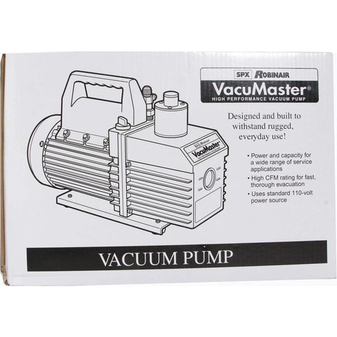 Economy 2-Stage Rotary Vane Vacuum Pump For Commercial Refrigeration With 8 CFM Free Air Flow, box image