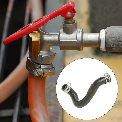 10 Pcs Fuel Line Clamps Spring Band Hose Clamps Half Inch 24mm Silicone Air Tube Vacuum Hose Water Pipe Low Pressure Assortment Kit Black For Automotive Marine and Industrial Use Durable Black Zinc Plated Finish For Corrosion Resistance and Long Life on a valve system