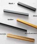 Five Pack Black T Shape Cabinet Pulls For Cabinets And Dressers, 19.69 Inch Long Durable Aluminum Alloy Hardware colors and styles displayed