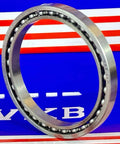 VB020CP0 Thin Section Bearing 2x2 5/8" x 5/16" inch side view showing ball bearing cage and steel material.