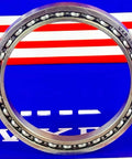 VB020CP0 Thin Section Bearing 2x2 5/8" x 5/16" inch open ball bearing, showing inner and outer rings, steel material.