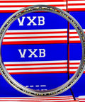 VC050CP0 Thin Section Bearing 5" x 5-3/4" x 3/8" inch front view, chrome steel, precision ball bearing.