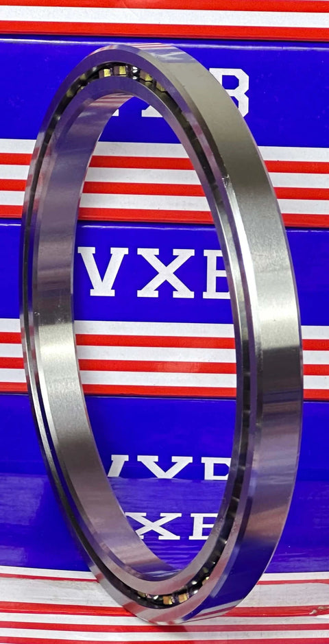 VD050CP0 Thin Section Bearing 5x6x1/2" Slim side view showing steel construction and open design.