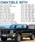 List of vehicle models compatible with the Electric Vacuum Pump for Jeep Wrangler JK JKU 2012 2018 and other GM vehicles