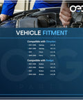 Vehicle fitment chart for Alternator Replacement For Chrysler Sebring 2.4L 2.7L And Dodge Stratus 2001 2006 Direct Fit Premium New