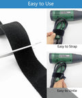 Double Sided Hook And Loop Straps For Quick Wrap Cable Bundling And Organization Heavy Duty 2 Inch Wide Self Gripping Nylon Cut