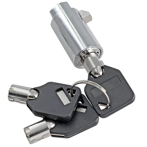2 Pack Vending Machine Lock Set With Keyed Alike High Security Tubular Keyway Locks, includes lock and keys view