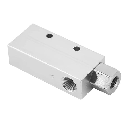 Venturi Vacuum Generator CV-20HS Aluminum Alloy Pneumatic Vacuum Ejector With Threads, compact design, side view.