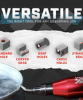 Swivel Head Deburring Tool With Eleven High Speed Steel Blades for versatile deburring of metal, resin, PVC, and pipes
