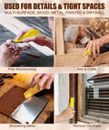 90Pc Micro Detail Sander Kit 3In1 Mini Block With 60–400 Grit Sandpaper For Wood used for various detailed sanding tasks