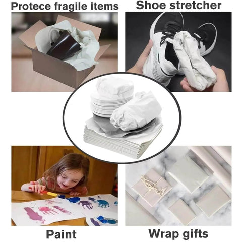 12x12 Inch Packing Paper 100 Sheets for Moving Fragile China and Glassware Protective Box Filler for Shipping in multiple uses