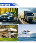 DEAELF 6PCS Steering Wheel Screw Kit used in various vehicles like cars, trucks, RVs, and boats.