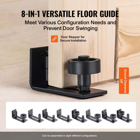 Sliding Barn Door 30 Inch Wide By 84 Inch High With Included Hardware Kit And Handle For Interior Rooms And Storage Closets Waterproof Solid Wood K Frame DIY Stainable Natural Finish Easy Assembly Smooth Sliding Action Durable Construction floor guide with door stopper.