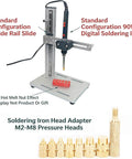 Vertical Heat Pressing Station With 90W Digital Display Soldering Iron For Plastic And 3D Printing Components Multi Directional Adjustment
