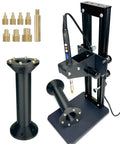 Vertical Heat Press Insert Tool with 210mm insertion height and brass knurled nuts for plastic and 3D printing, 60W iron