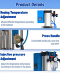 30G Vertical Injection Molding Machine Semi Automatic Pneumatic Operation For ABS PVC PP PC PET Polymers 110V Desktop Micro Molder Product Details