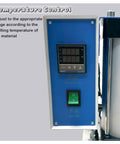 Temperature control panel of 20G Vertical Injection Molding Machine For ABS PVC PP PC PET Polymers 110V with precise settings.