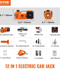 Heavy Duty 5 Ton Electric Car Jack Kit With Built In Inflatable Pump, LED Light And Electric Impact Wrench For SUVs, Sedans And Trucks