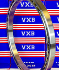 VF090CP0 Thin Section Bearing 9x10 1/2" x 3/4" inch chrome steel ring with brass retainer, displayed against VXB packaging.