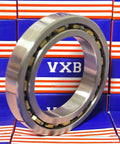 VG040CP0 Slim Thin Section Bearing 4" x 6" x 1" inch with brass cage and chrome steel construction, side view.