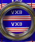 VG047CP0 Thin Section Bearing 4-3/4" x 6-3/4" x 1 inch featuring brass cage and chrome steel material.