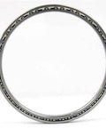 VG050CP0 Slim Thin Section Ball Bearing 5" x 7" x 1" inch front view showing chrome steel and brass cage design.