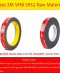 Heavy Duty Double Sided Tape Waterproof Foam Mounting Tape 36.5 Ft Long 0.4 Inch Wide Built Tough High Temperature Resistant Adhesive