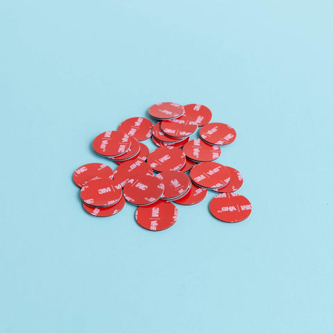 Ultra Strong 3M VHB 5952 Adhesive Circles, 1 Inch Round, 25 Pack, weather resistant and weatherproof, red foam tape