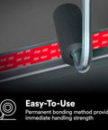 Close-up of Clear VHB Heavy Duty Mounting Tape Circles 1 Inch Diameter Pack Of 5 being applied with roller