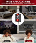 Ceiling Vibration Damping Mounts Ten Pack Spring Isolator Hangers With 110 Pound Capacity And 1.2 Inch Deflection shown in various applications.