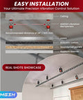 Ceiling Vibration Damping Mounts Ten Pack Spring Isolator Hangers With 110 Pound Capacity And 1.2 Inch Deflection installation guide