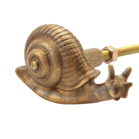 Vintage Metal Snail Shaped Cabinet Knob 2 Piece Set With Mounting Screws Distressed Antique Dresser Drawer Pull Handles