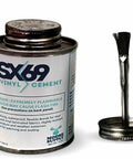 4oz SX-69 adhesive from Vinyl Repair Kit For Inflatables With 12x60 Inch Blue Marble Patch Roll and 15oz Pro Grade Heavy Duty PVC