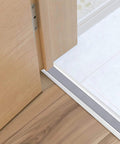 2 Pcs 39 Inch Vinyl Replacement Insert installed on door threshold, showing cuttable threshold seal strip for weather stripping sealing.