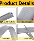 Product details showing 2 Pcs 39 Inch Vinyl Replacement Insert with cuttable threshold seal, flexible material, and non-slip stripe.