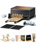 Vision Pro 45W Laser Engraver And Cutter With 137 Inch Auto Conveyor Feeder Rotary Pro HD Camera Auto Lifting Full Enclosure
