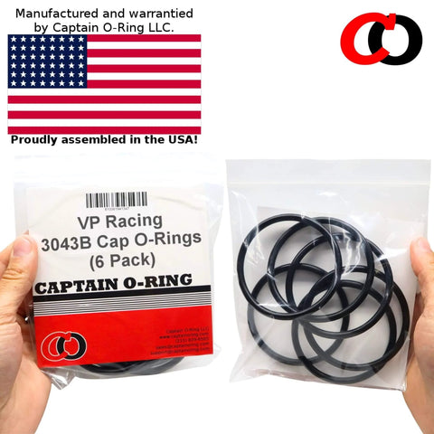 Six Pack Replacement 3043B O Rings For VP Racing Fuels 3042 Gas Can Caps and Utility Jug Caps product package