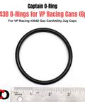 Six Pack Replacement 3043B O Rings For VP Racing Fuels 3042 Gas Can Caps And Utility Jug Caps Not Compatible With Other Cans O Ring Gaskets For VP Cans Only