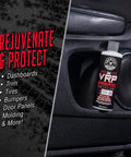 Vinyl Rubber And Plastic Dressing For Tires Trim And Surfaces Delivers A Non Greasy Dry To The Touch Shine 16 oz bottle in car door pocket