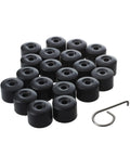 20 Pieces 17mm Car Wheel Lug Nut Covers With Removal Tool For VW Jetta Beetle Passat GTI CC Black ABS Plastic Wear Resistant Durable Lug Nut Caps