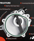 Diagram of Premium Brake Vacuum Pump APremium for VW and Audi vehicles showing structure, ports, and components.