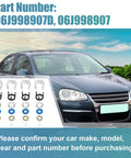 4 Piece Fuel Injector Seal Repair O Ring Kit With 06H998907A 06J998907 06G998907 and VW car in background