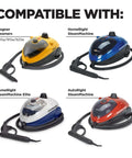 Image showing compatibility of Wagner Steamers 905e/915e/925e and HomeRight SteamMachine with Wagner Spraytech C900050.M Brush Pack.