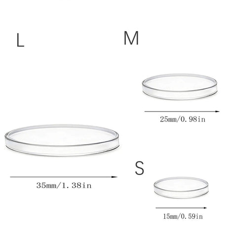 9 Pack Wall Bumpers And Door Stoppers Set With Clear Round Cushions, Self Adhesive 35x35mm Protectors, three sizes displayed