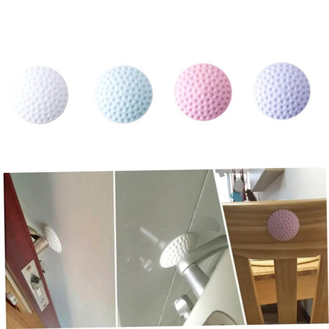 4 Piece Wall Stick Crash Pad Door Slam Silencer Adhesive Door Stopper Safety Pad With Thick Cushions in various colors