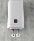 White wall heater with pipes passing through 2 Pack Wall Grommets For Cables Pass Through Anti Slip Hole Covers For Walls And Furniture White