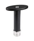 5/8-27 Threaded Wall Mount Bracket for Microphones and Accessories, oval base, dual mounting holes, model 1994, black finish